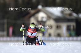 16.02.2019, Cogne, Italy (ITA): Eva Urevc (SLO) - FIS world cup cross-country, individual sprint, Cogne (ITA). www.nordicfocus.com. © Thibaut/NordicFocus. Every downloaded picture is fee-liable.