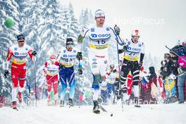 09.03.2019, Oslo, Norway (NOR): Daniel Rickardsson (SWE), Ueli Schnider (SUI), Hans Christer Holund (NOR), Vebjoern Turtveit (NOR), (l-r)  - FIS world cup cross-country, mass men, Oslo (NOR). www.nordicfocus.com. © Modica/NordicFocus. Every downloaded picture is fee-liable.