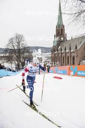 12.03.2019, Drammen, Norway (NOR): Simeon Hamilton (USA) - FIS world cup cross-country, individual sprint, Drammen (NOR). www.nordicfocus.com. © Lyngstad/NordicFocus. Every downloaded picture is fee-liable.