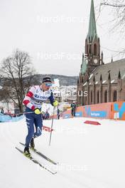 12.03.2019, Drammen, Norway (NOR): Logan Hanneman (USA) - FIS world cup cross-country, individual sprint, Drammen (NOR). www.nordicfocus.com. © Lyngstad/NordicFocus. Every downloaded picture is fee-liable.