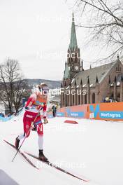12.03.2019, Drammen, Norway (NOR): Astrid Uhrenholdt Jacobsen (NOR) - FIS world cup cross-country, individual sprint, Drammen (NOR). www.nordicfocus.com. © Lyngstad/NordicFocus. Every downloaded picture is fee-liable.