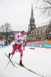 12.03.2019, Drammen, Norway (NOR): Sergey Ardashev (RUS) - FIS world cup cross-country, individual sprint, Drammen (NOR). www.nordicfocus.com. © Lyngstad/NordicFocus. Every downloaded picture is fee-liable.