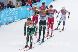 12.03.2019, Drammen, Norway (NOR): Greta Laurent (ITA), Laura Gimmler (GER), Evgenia Shapovalova (RUS), Jonna Sundling (SWE), (l-r)  - FIS world cup cross-country, individual sprint, Drammen (NOR). www.nordicfocus.com. © Lyngstad/NordicFocus. Every downloaded picture is fee-liable.