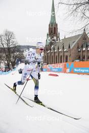 12.03.2019, Drammen, Norway (NOR): Marcus Grate (SWE) - FIS world cup cross-country, individual sprint, Drammen (NOR). www.nordicfocus.com. © Lyngstad/NordicFocus. Every downloaded picture is fee-liable.