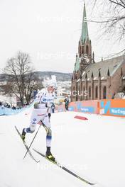 12.03.2019, Drammen, Norway (NOR): Oskar Svensson (SWE) - FIS world cup cross-country, individual sprint, Drammen (NOR). www.nordicfocus.com. © Lyngstad/NordicFocus. Every downloaded picture is fee-liable.