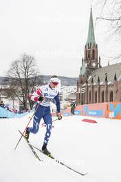 12.03.2019, Drammen, Norway (NOR): Kevin Bolger (USA) - FIS world cup cross-country, individual sprint, Drammen (NOR). www.nordicfocus.com. © Lyngstad/NordicFocus. Every downloaded picture is fee-liable.