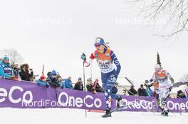 12.03.2019, Drammen, Norway (NOR): Jessica Diggins (USA), Maja Dahlqvist (SWE), (l-r)  - FIS world cup cross-country, individual sprint, Drammen (NOR). www.nordicfocus.com. © Lyngstad/NordicFocus. Every downloaded picture is fee-liable.