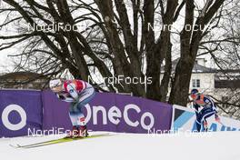 12.03.2019, Drammen, Norway (NOR): Stina Nilsson (SWE), Krista Parmakoski (FIN), (l-r)  - FIS world cup cross-country, individual sprint, Drammen (NOR). www.nordicfocus.com. © Lyngstad/NordicFocus. Every downloaded picture is fee-liable.