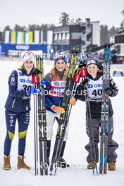 17.03.2019, Falun, Sweden (SWE): Ebba Andersson (SWE), Therese Johaug (NOR), Jessica Diggins (USA), (l-r)  - FIS world cup cross-country, 10km women, Falun (SWE). www.nordicfocus.com. © Modica/NordicFocus. Every downloaded picture is fee-liable.