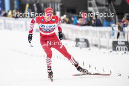 17.03.2019, Falun, Sweden (SWE): Alexander Bolshunov (RUS) - FIS world cup cross-country, 15km men, Falun (SWE). www.nordicfocus.com. © Modica/NordicFocus. Every downloaded picture is fee-liable.