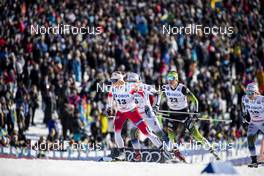 16.03.2019, Falun, Sweden (SWE): Maiken Caspersen Falla (NOR), Katja Visnar (SLO), (l-r)  - FIS world cup cross-country, individual sprint, Falun (SWE). www.nordicfocus.com. © Modica/NordicFocus. Every downloaded picture is fee-liable.