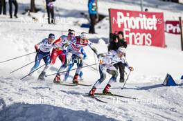16.03.2019, Falun, Sweden (SWE): Jonna Sundling (SWE), Stina Nilsson (SWE), Nadine Faehndrich (SUI), (l-r)  - FIS world cup cross-country, individual sprint, Falun (SWE). www.nordicfocus.com. © Modica/NordicFocus. Every downloaded picture is fee-liable.