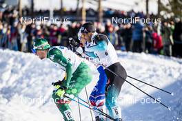 16.03.2019, Falun, Sweden (SWE): Eirik Brandsdal (NOR), Richard Jouve (FRA), (l-r)  - FIS world cup cross-country, individual sprint, Falun (SWE). www.nordicfocus.com. © Modica/NordicFocus. Every downloaded picture is fee-liable.