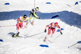 16.03.2019, Falun, Sweden (SWE): Johannes Hoesflot Klaebo (NOR), Alexander Bolshunov (RUS), (l-r)  - FIS world cup cross-country, individual sprint, Falun (SWE). www.nordicfocus.com. © Modica/NordicFocus. Every downloaded picture is fee-liable.