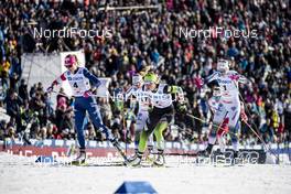 16.03.2019, Falun, Sweden (SWE): Sadie Bjornsen (USA), Anamarija Lampic (SLO), Evelina Settlin (SWE), Maja Dahlqvist (SWE), (l-r)  - FIS world cup cross-country, individual sprint, Falun (SWE). www.nordicfocus.com. © Modica/NordicFocus. Every downloaded picture is fee-liable.