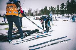15.03.2019, Falun, Sweden (SWE): Jessica Diggins (USA) - FIS world cup cross-country, training, Falun (SWE). www.nordicfocus.com. © Modica/NordicFocus. Every downloaded picture is fee-liable.
