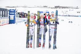 22.03.2019, Quebec, Canada (CAN): Stina Nilsson (SWE), Jonna Sundling (SWE), Maja Dahlqvist (SWE), (l-r)  - FIS world cup cross-country, individual sprint, Quebec (CAN). www.nordicfocus.com. © Modica/NordicFocus. Every downloaded picture is fee-liable.