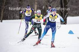 22.03.2019, Quebec, Canada (CAN): Nadine Faehndrich (SUI), Sandra Ringwald (GER), Kerttu Niskanen (FIN), (l-r)  - FIS world cup cross-country, individual sprint, Quebec (CAN). www.nordicfocus.com. © Modica/NordicFocus. Every downloaded picture is fee-liable.