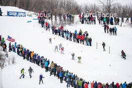 22.03.2019, Quebec, Canada (CAN): Ebba Andersson (SWE), Eva Urevc (SLO), Greta Laurent (ITA), Natalia Nepryaeva (RUS), Sophie Caldwell (USA), Krista Parmakoski (FIN), (l-r)  - FIS world cup cross-country, individual sprint, Quebec (CAN). www.nordicfocus.com. © Modica/NordicFocus. Every downloaded picture is fee-liable.