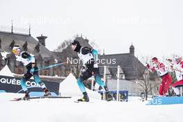 22.03.2019, Quebec, Canada (CAN): Adrien Backscheider (FRA), Lucas Chanavat (FRA), (l-r)  - FIS world cup cross-country, individual sprint, Quebec (CAN). www.nordicfocus.com. © Modica/NordicFocus. Every downloaded picture is fee-liable.