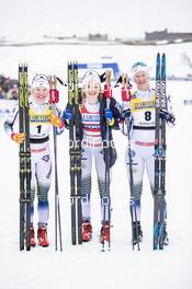 22.03.2019, Quebec, Canada (CAN): Stina Nilsson (SWE), Jonna Sundling (SWE), Maja Dahlqvist (SWE), (l-r)  - FIS world cup cross-country, individual sprint, Quebec (CAN). www.nordicfocus.com. © Modica/NordicFocus. Every downloaded picture is fee-liable.