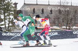 22.03.2019, Quebec, Canada (CAN): Federico Pellegrino (ITA), Johannes Hoesflot Klaebo (NOR), (l-r)  - FIS world cup cross-country, individual sprint, Quebec (CAN). www.nordicfocus.com. © Modica/NordicFocus. Every downloaded picture is fee-liable.