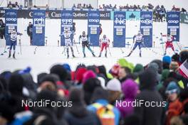 22.03.2019, Quebec, Canada (CAN): James Clugnet (GBR), Johan Haeggstroem (SWE), Richard Jouve (FRA), Simen Hegstad Krueger (NOR), Andrew Musgrave (GBR), Sjur Roethe (NOR), (l-r)  - FIS world cup cross-country, individual sprint, Quebec (CAN). www.nordicfocus.com. © Modica/NordicFocus. Every downloaded picture is fee-liable.