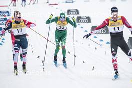 23.03.2019, Quebec, Canada (CAN): Didrik Toenseth (NOR), Francesco De Fabiani (ITA), Alex Harvey (CAN), (l-r)  - FIS world cup cross-country, mass men, Quebec (CAN). www.nordicfocus.com. © Modica/NordicFocus. Every downloaded picture is fee-liable.