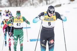 23.03.2019, Quebec, Canada (CAN): Lucas Chanavat (FRA) - FIS world cup cross-country, mass men, Quebec (CAN). www.nordicfocus.com. © Modica/NordicFocus. Every downloaded picture is fee-liable.