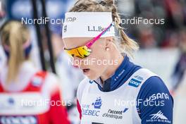 23.03.2019, Quebec, Canada (CAN): Sadie Bjornsen (USA) - FIS world cup cross-country, mass women, Quebec (CAN). www.nordicfocus.com. © Modica/NordicFocus. Every downloaded picture is fee-liable.