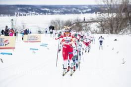 23.03.2019, Quebec, Canada (CAN): Therese Johaug (NOR) - FIS world cup cross-country, mass women, Quebec (CAN). www.nordicfocus.com. © Modica/NordicFocus. Every downloaded picture is fee-liable.