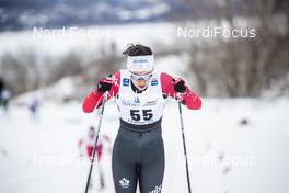 23.03.2019, Quebec, Canada (CAN): Emily Nishikawa (CAN) - FIS world cup cross-country, mass women, Quebec (CAN). www.nordicfocus.com. © Modica/NordicFocus. Every downloaded picture is fee-liable.