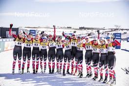 24.03.2019, Quebec, Canada (CAN): Canadian TEAM (l-r)  - FIS world cup cross-country, pursuit women, Quebec (CAN). www.nordicfocus.com. © Modica/NordicFocus. Every downloaded picture is fee-liable.