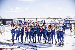 24.03.2019, Quebec, Canada (CAN): Sophie Caldwell (USA), Sadie Bjornsen (USA), Jessica Diggins (USA), (l-r)  - FIS world cup cross-country, pursuit women, Quebec (CAN). www.nordicfocus.com. © Modica/NordicFocus. Every downloaded picture is fee-liable.