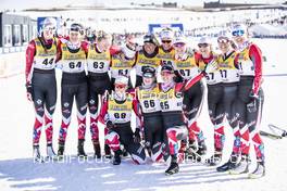 24.03.2019, Quebec, Canada (CAN): Canadian Team (l-r)  - FIS world cup cross-country, pursuit women, Quebec (CAN). www.nordicfocus.com. © Modica/NordicFocus. Every downloaded picture is fee-liable.