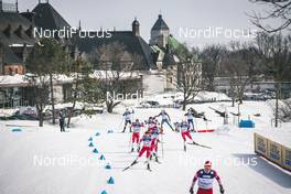 21.03.2019, Quebec, Canada (CAN): Norwegian ski team (l-r)  - FIS world cup cross-country, training, Quebec (CAN). www.nordicfocus.com. © Modica/NordicFocus. Every downloaded picture is fee-liable.