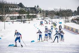 21.03.2019, Quebec, Canada (CAN): Andrew Musgrave (GBR), Jessica Diggins (USA), (l-r)  - FIS world cup cross-country, training, Quebec (CAN). www.nordicfocus.com. © Modica/NordicFocus. Every downloaded picture is fee-liable.
