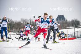 21.03.2019, Quebec, Canada (CAN): Simen Hegstad Krueger (NOR) - FIS world cup cross-country, training, Quebec (CAN). www.nordicfocus.com. © Modica/NordicFocus. Every downloaded picture is fee-liable.