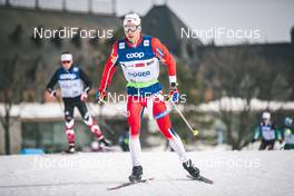 21.03.2019, Quebec, Canada (CAN): Simen Hegstad Krueger (NOR) - FIS world cup cross-country, training, Quebec (CAN). www.nordicfocus.com. © Modica/NordicFocus. Every downloaded picture is fee-liable.