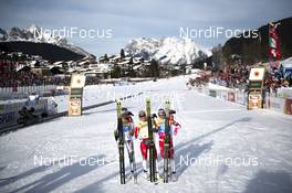 26.02.2019, Seefeld, Austria (AUT): Frida Karlsson (SWE), Therese Johaug (NOR), Ingvild Flugstad Oestberg (NOR) - FIS nordic world ski championships, cross-country, 10km women, Seefeld (AUT). www.nordicfocus.com. © THIBAUT/NordicFocus. Every downloaded picture is fee-liable.