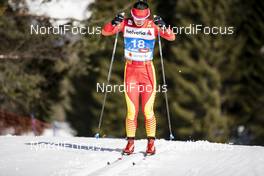20.02.2019, Seefeld, Austria (AUT): Honglian Meng (CHN) - FIS nordic world ski championships, cross-country, 10km women, Seefeld (AUT). www.nordicfocus.com. © Modica/NordicFocus. Every downloaded picture is fee-liable.