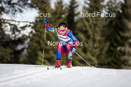 20.02.2019, Seefeld, Austria (AUT): Ariuntungalag Enkhbayar (MGL) - FIS nordic world ski championships, cross-country, 10km women, Seefeld (AUT). www.nordicfocus.com. © Modica/NordicFocus. Every downloaded picture is fee-liable.