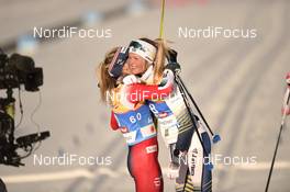 26.02.2019, Seefeld, Austria (AUT): Frida Karlsson (SWE), Ingvild Flugstad Oestberg (NOR) - FIS nordic world ski championships, cross-country, 10km women, Seefeld (AUT). www.nordicfocus.com. © THIBAUT/NordicFocus. Every downloaded picture is fee-liable.