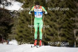 20.02.2019, Seefeld, Austria (AUT): Jan Rossiter (IRL) - FIS nordic world ski championships, cross-country, 15km men, Seefeld (AUT). www.nordicfocus.com. © Modica/NordicFocus. Every downloaded picture is fee-liable.