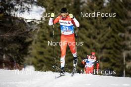 20.02.2019, Seefeld, Austria (AUT): Yasin Shemshaki (IRI) - FIS nordic world ski championships, cross-country, 15km men, Seefeld (AUT). www.nordicfocus.com. © Modica/NordicFocus. Every downloaded picture is fee-liable.