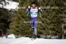 20.02.2019, Seefeld, Austria (AUT): Yuri Rocha (BRA) - FIS nordic world ski championships, cross-country, 15km men, Seefeld (AUT). www.nordicfocus.com. © Modica/NordicFocus. Every downloaded picture is fee-liable.