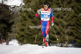 20.02.2019, Seefeld, Austria (AUT): Duurenbayar Soninbayar (MGL) - FIS nordic world ski championships, cross-country, 15km men, Seefeld (AUT). www.nordicfocus.com. © Modica/NordicFocus. Every downloaded picture is fee-liable.