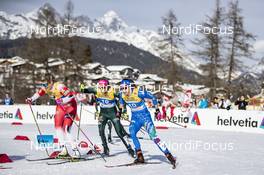 21.02.2019, Seefeld, Austria (AUT): Mari Eide (NOR), Laura Gimmler (GER), Greta Laurent (ITA), (l-r)  - FIS nordic world ski championships, cross-country, individual sprint, Seefeld (AUT). www.nordicfocus.com. © Modica/NordicFocus. Every downloaded picture is fee-liable.