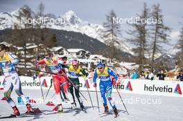 21.02.2019, Seefeld, Austria (AUT): Mari Eide (NOR), Laura Gimmler (GER), Greta Laurent (ITA), (l-r)  - FIS nordic world ski championships, cross-country, individual sprint, Seefeld (AUT). www.nordicfocus.com. © Modica/NordicFocus. Every downloaded picture is fee-liable.