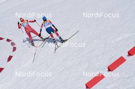21.02.2019, Seefeld, Austria (AUT): Mery Kayrouz (LBN), Poonyanuch Klobuczek (THA) - FIS nordic world ski championships, cross-country, individual sprint, Seefeld (AUT). www.nordicfocus.com. © THIBAUT/NordicFocus. Every downloaded picture is fee-liable.